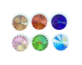 Genuine Made in Austria 14mm Violet AB Chrystal elements Wholesale supplies jewelry making DIYl