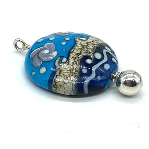 Add a bead Bail screw on 7 mm ball. Sterling silver 925. **Lampwork beads not included**