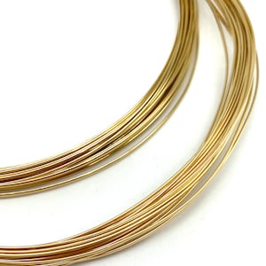 Half Round SOFT Gold filled 14/20 Wire. 16 Gauge or 18 Gauge. Choose length.
