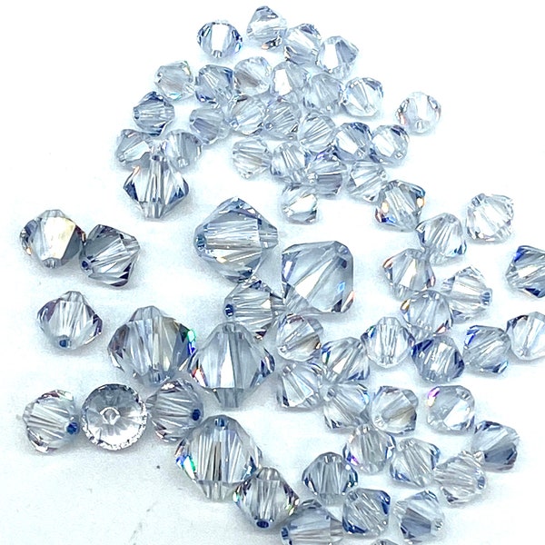 4,5,6,8,10 mm Crystal Blue Shade #5328 Genuine Swarovski Crystal Bicone Beads