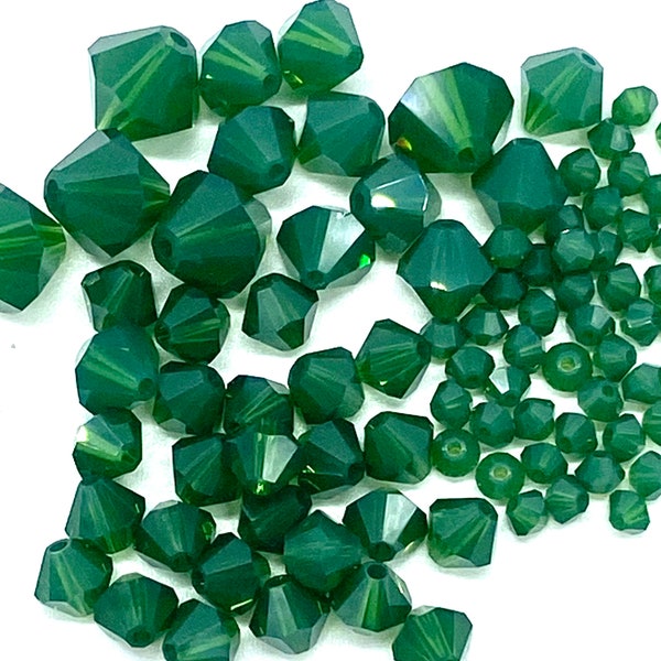 3,5,6 or 8 mm Palace Green Opal 5301/5328 SWarovski Crystal Beads.