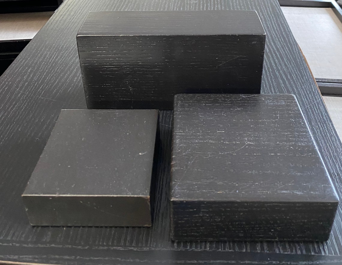 Indian Riser Block Wooden Riser Block Jewelry Display. Dark Finished. Set of 3 Blocks - Etsy