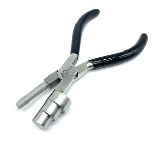 3-Step Wire Looping Pliers Concave and Round Nose. EUROTOOL Precious plier.