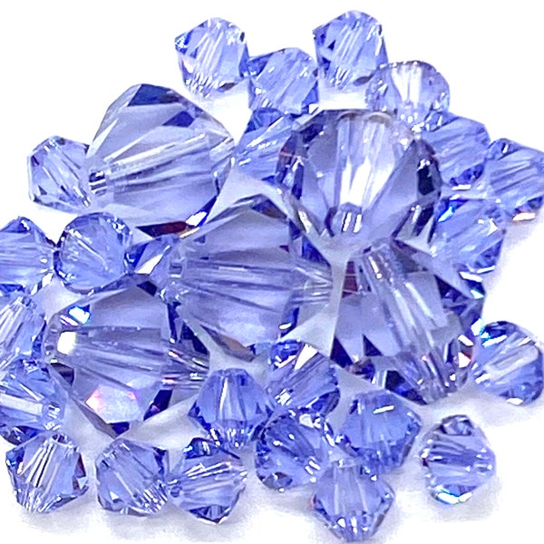 4, 8 mm Provence Lavender 5328 SWarovski Crystal Beads.