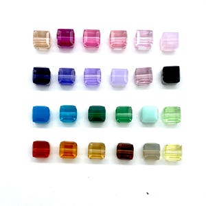 6 mm # 5601 SWAROVSKI ELEMENT CUBE Beads Choose Color and Quantity 4 or 10  Pieces.