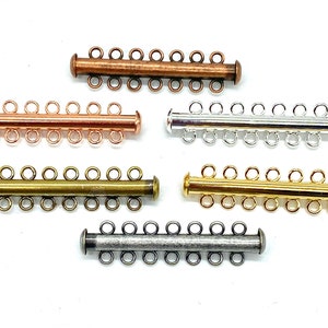 2 set of Tube Clasp 7 strands. Choose finished.