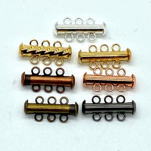 2 set Tube clasp 3 strands. Choose finished.