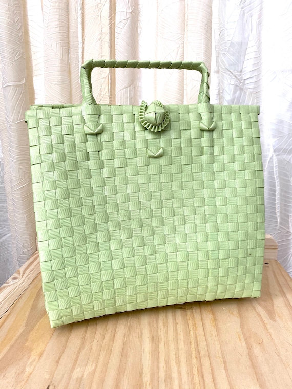 Handmade Woven Straw Hobo Bag. Etsy