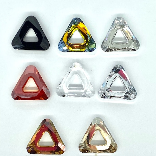 20 mm #4737 Triangle COSMIC RING Pendant Swarovski Crystal ~ Choose Color and Pack size.