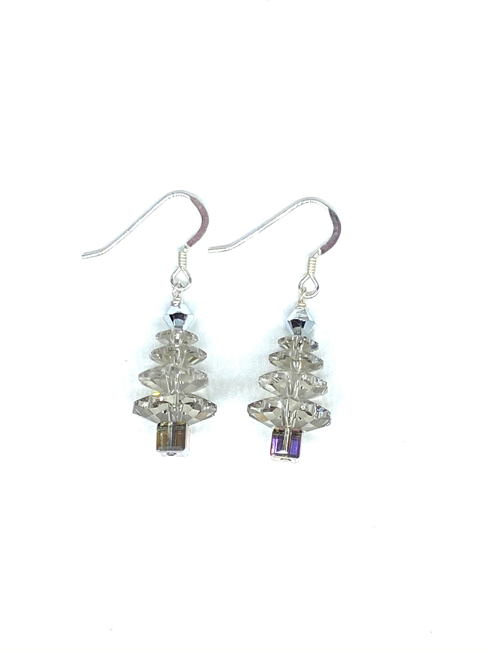 Swarovski Crystal Christmas Tree Earring. Fun and Festive Etsy