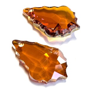 38 mm #6091 Swarovski Crystal Baroque Pendants. Choose colors Crystal Copper