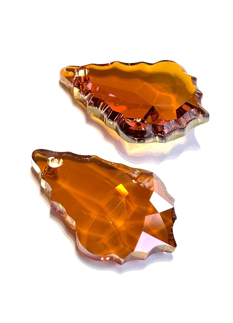 38 mm #6091 Swarovski Crystal Baroque Pendants. Choose colors Crystal Copper