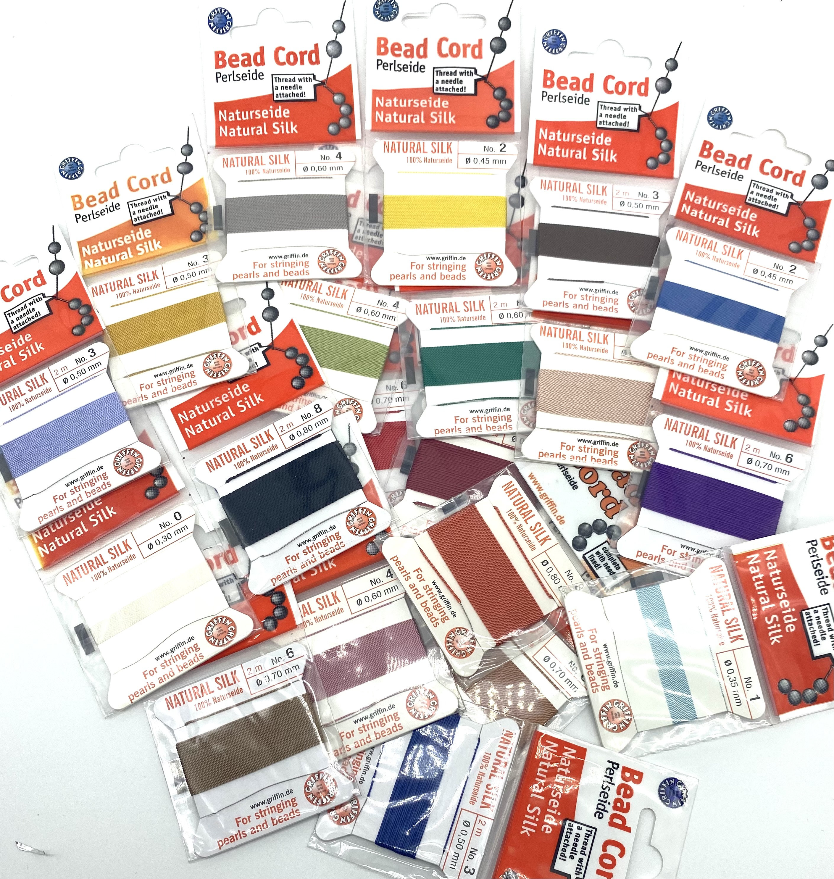 Griffin 100% Silk Needle Choose Size and Colors