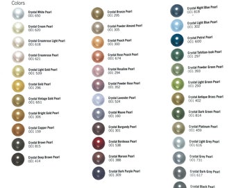5 mm 50 Pieces #5810 Swarovski Crystal pearl. Center Drilled for Stringing. Choose color.