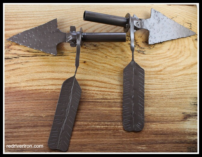 Dry Rod Finials Native American Decor Arrowhead Zoom