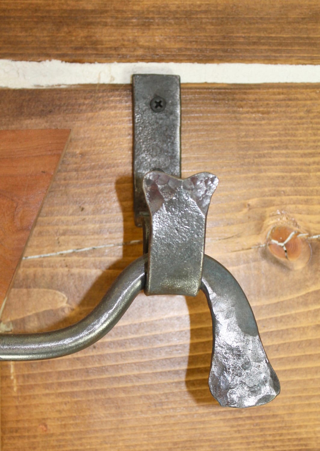 Hammered drapery rod wrought iron drapery rod curtain rod Etsy