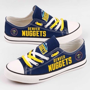 _Denver Nuggets NBA AJ1 Graffity Custom Name & Number Shoes - BTF Store