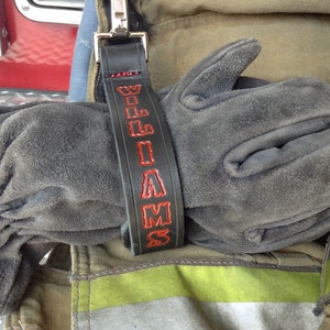 Firefighter Birthday Gift - Leather Fire Glove Tamer / Strap  - Perfect Gift for a Fireman