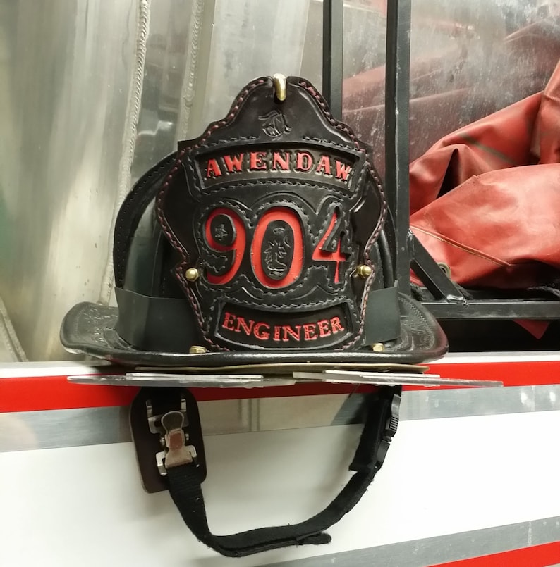 Firefighter Helmet Shield Custom Made Fire Helmet Front Etsy