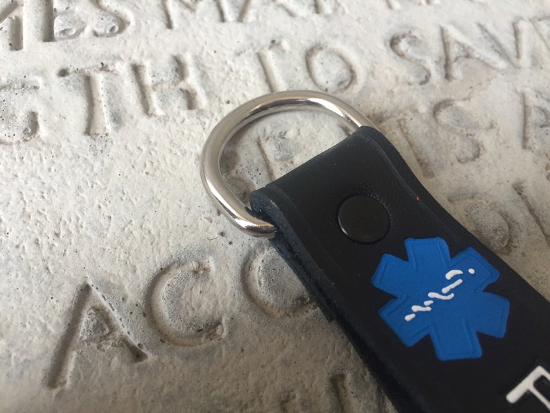 Leather EMT Keychain Perfect Graduation Gift Personalized Etsy