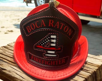 Thin Red Line Fire Helmet Shield - Custom Personalized fits Cairns Phenix TL2 Bullard and more. Made for firefighters by a firefighter