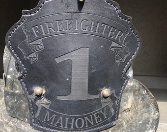 Fire Helmet Shield - Personalized Custom Front for Firefighters. Custom Fit any Helmet including Cairns and Phenix