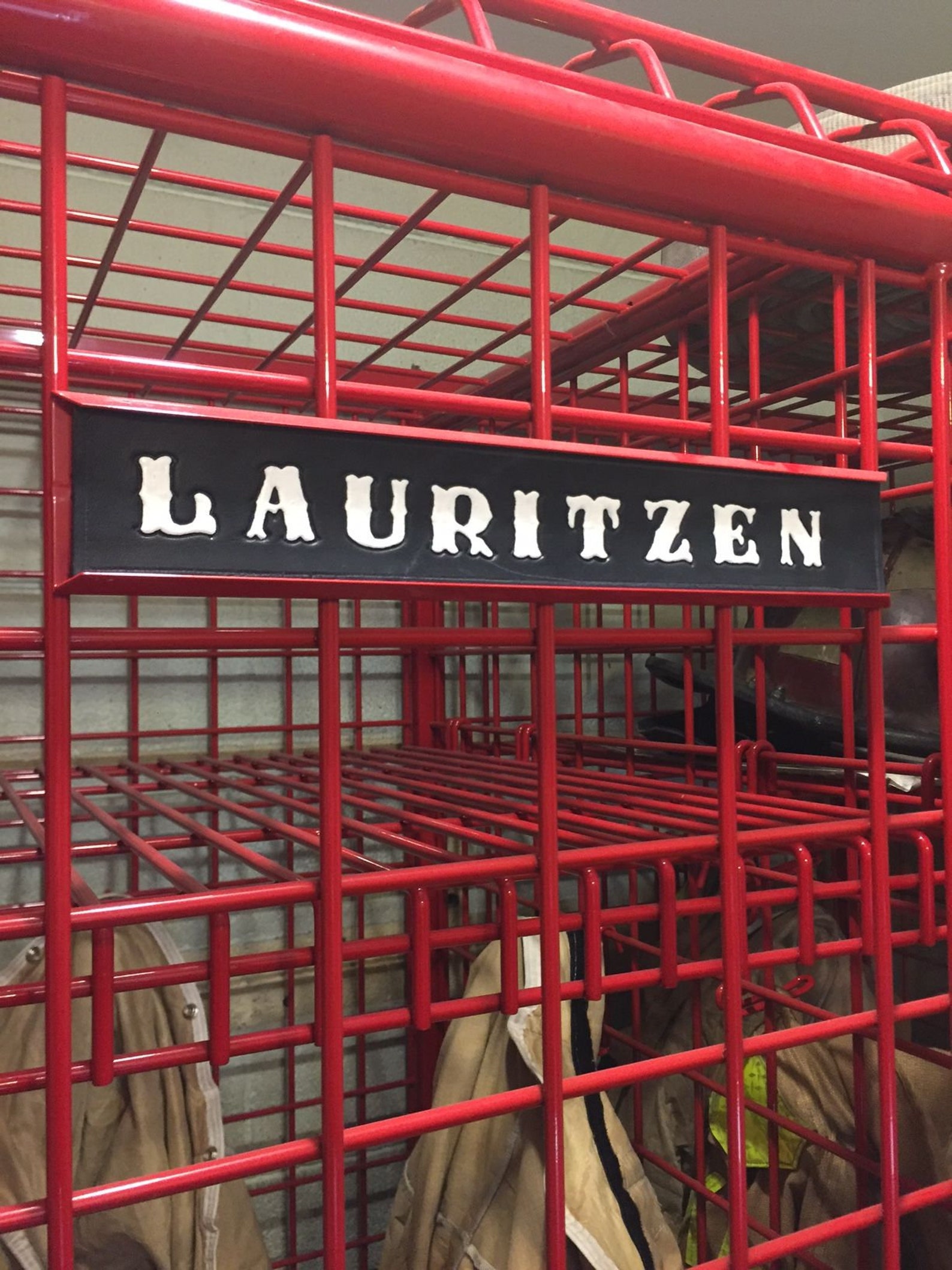 Gear Grid Locker Nameplate Name Tag for Firefighter Locker Etsy