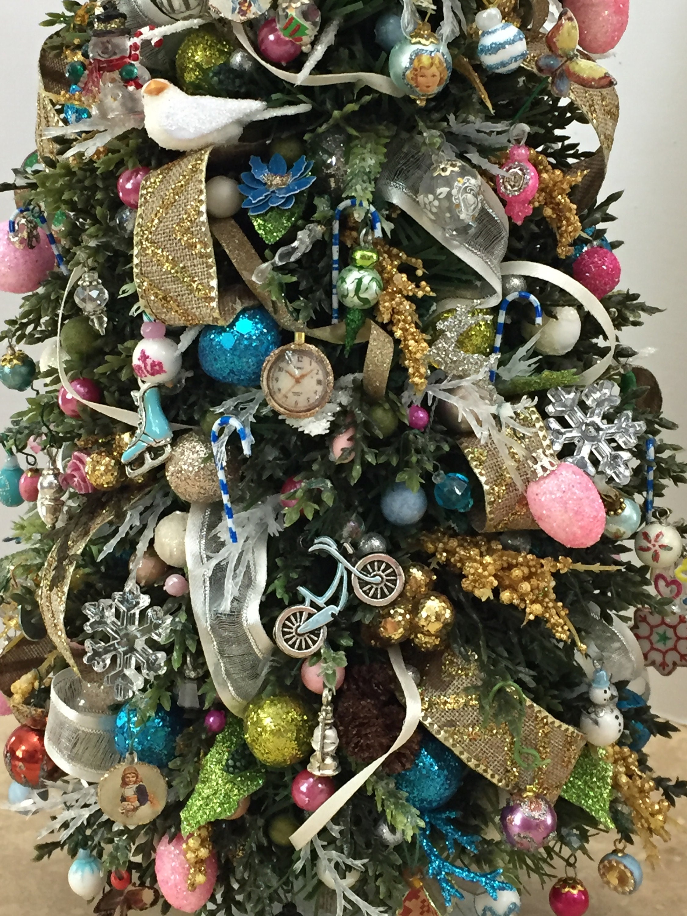 Dollhouse miniature Christmas tree 1/6 scale Pidgin seka Etsy