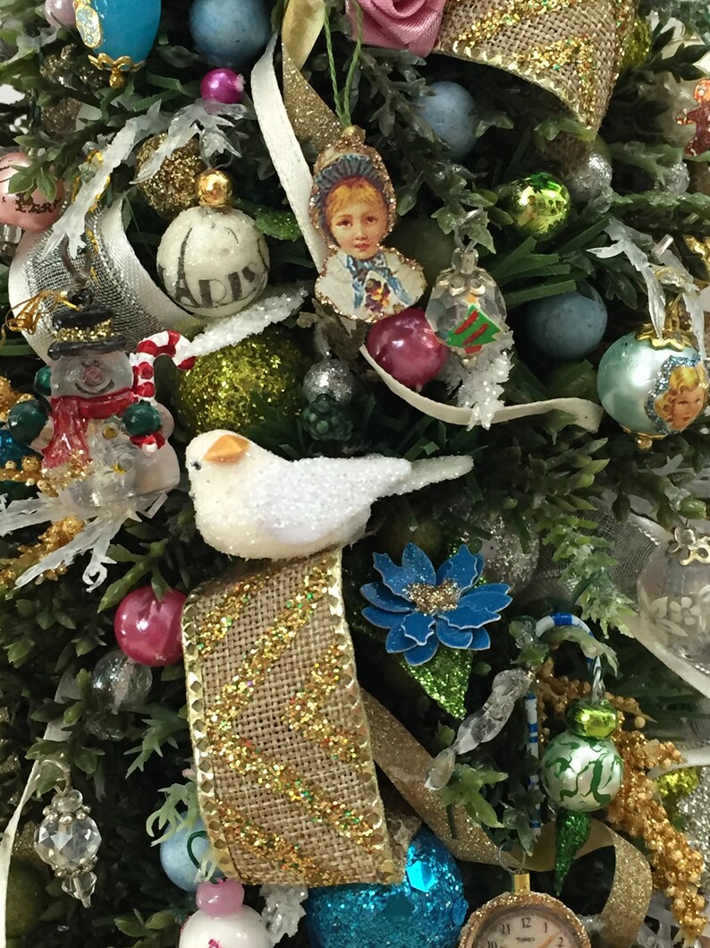 Dollhouse miniature Christmas tree 1/6 scale Pidgin seka Etsy