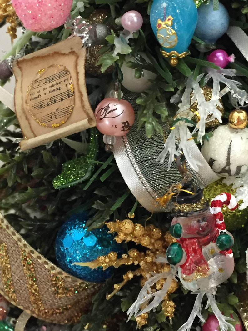 Dollhouse miniature Christmas tree 1/6 scale Pidgin seka Etsy