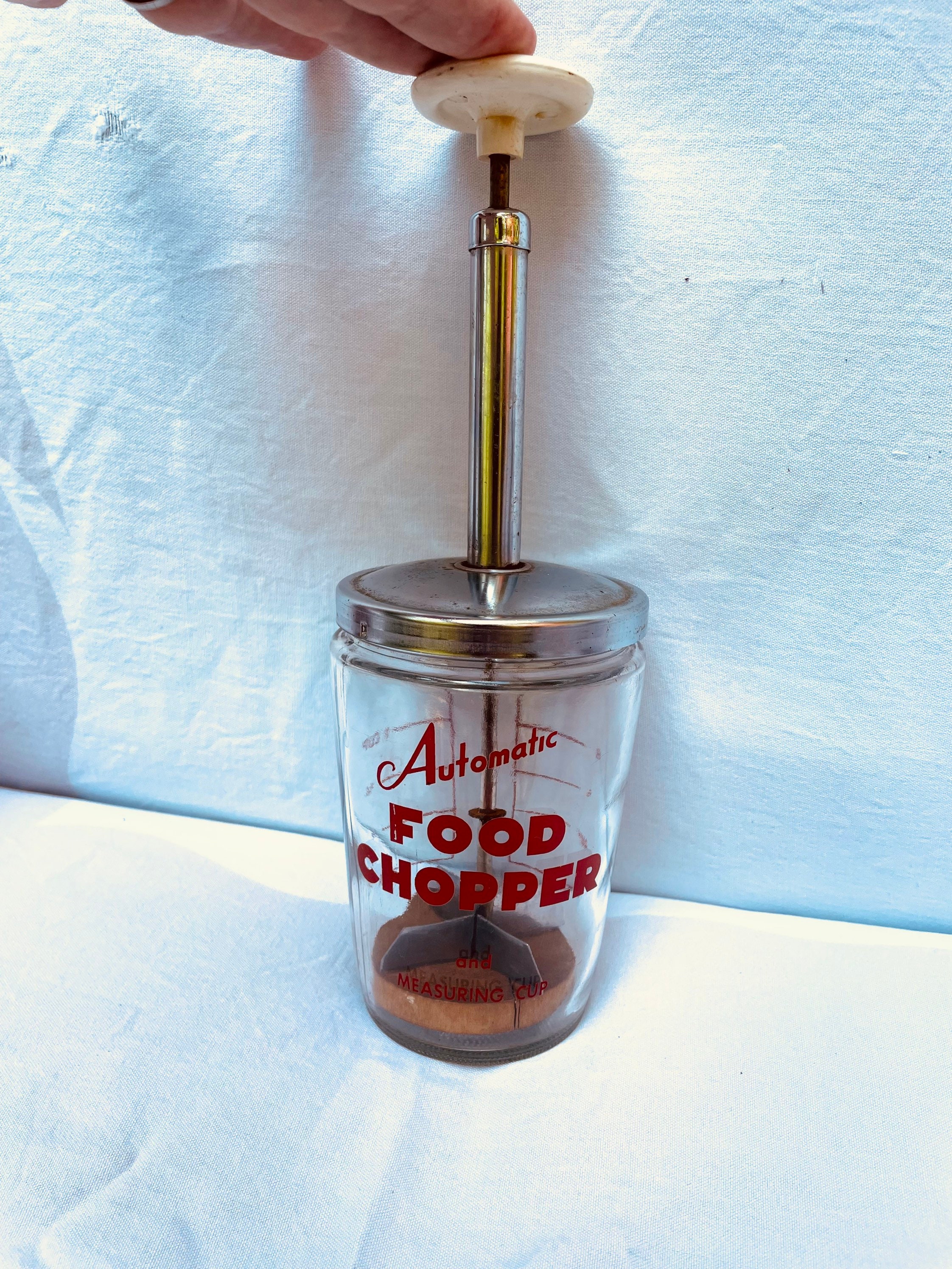 Vintage Glass Jar Nut Chopper – Hamrick Avenue