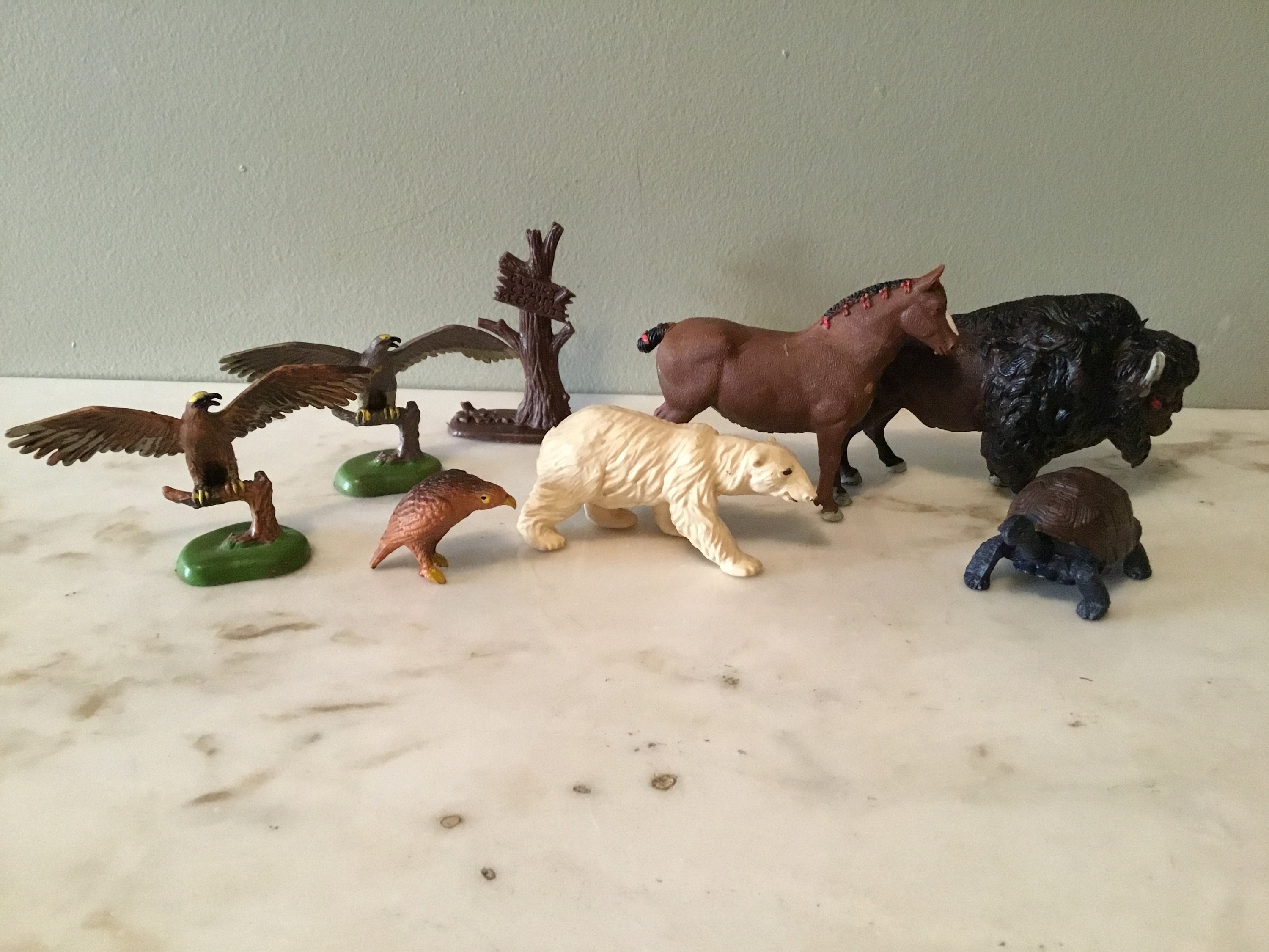 Vintage Animal Figurine Collection. Britains Ltd. Made in England