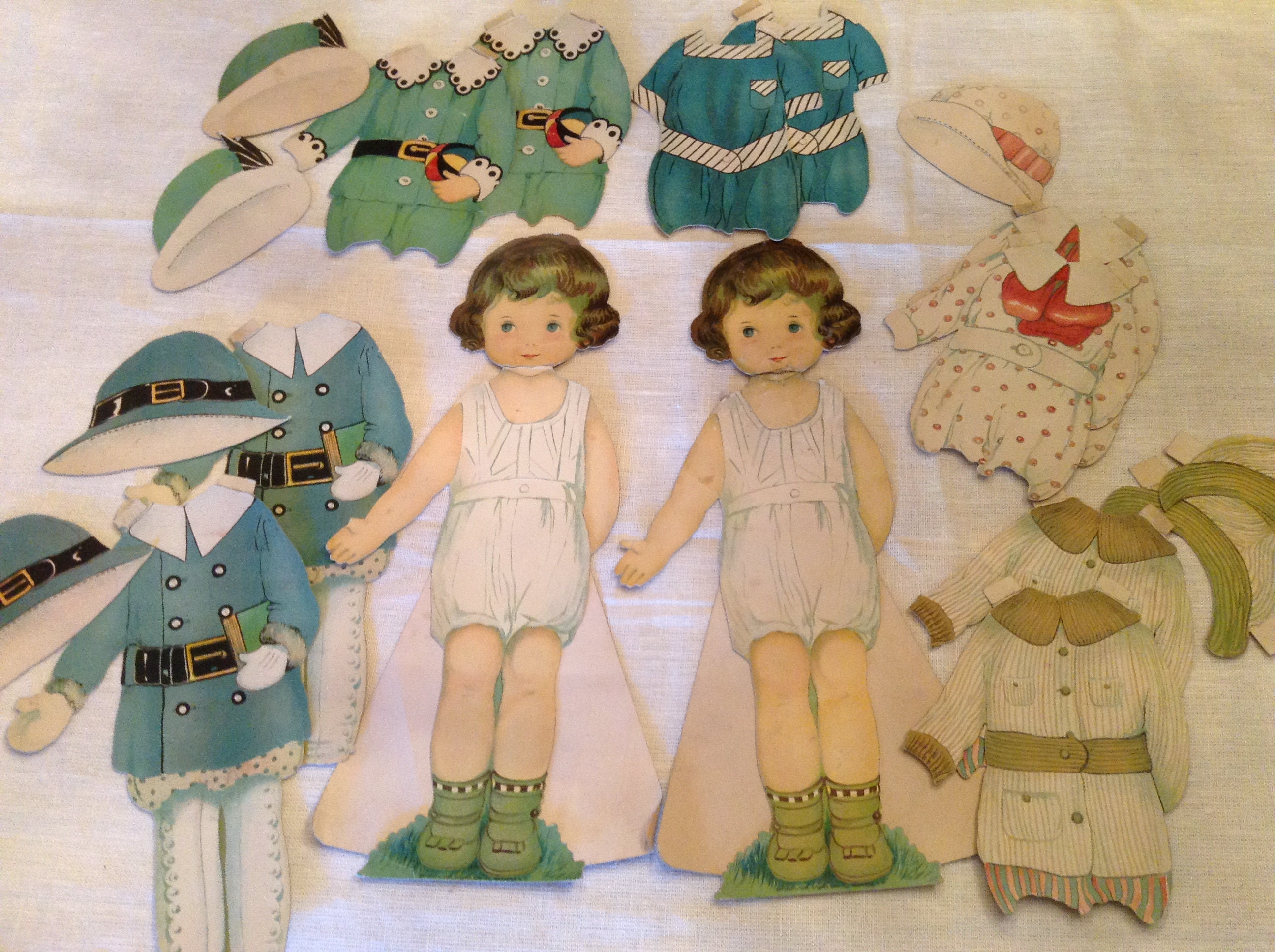 Cardboard Paper Dolls Etsy