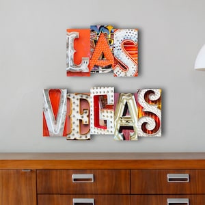 Muestra de LAS VEGAS, costumbre letra arte, Vegas neón carta fotos 5 x 10