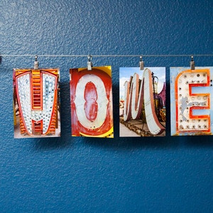 Home Sweet Home Sign, Letter Art, Custom Sign, Vegas Letters 3.5x5 in Color