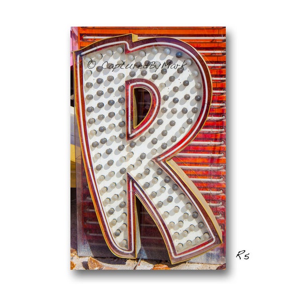 Neon R Sign Etsy