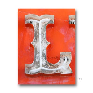 Letter Art, Letter L Alphabet Art, Vintage Vegas Neon Sign Letters