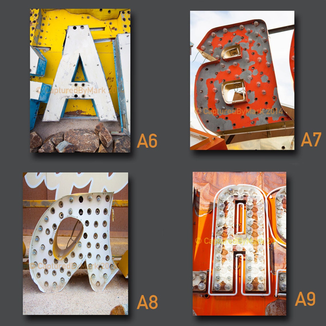 Buchstabe Kunst Buchstaben eine AlphabetKunst Vintage Vegas Etsy.de