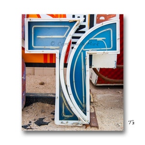 Letter Art, Letter T Alphabet Art, Vintage Vegas Neon Sign Letter Fine Art Prints