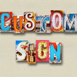 Personalisierte Schilder, Neon-Buchstabe-Kunst, Marquee Letters, Vegas-Briefe