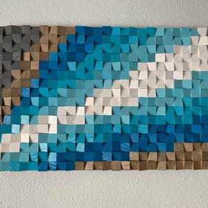 Wood wall art, wood wall decor, wood wall sculpture, wood wall art large, wood wall panel art, 3D wood wall art, SHIPPING Included!