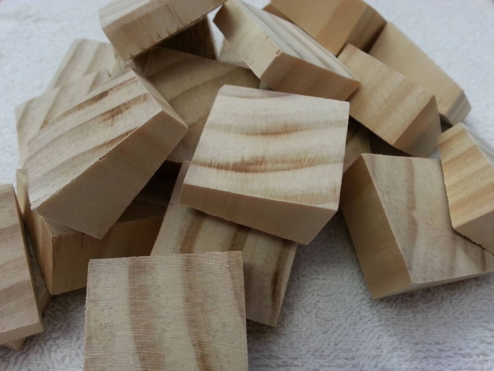 Wood Blocks Wood Craft Blocks Square Craft Blocks Pine Etsy