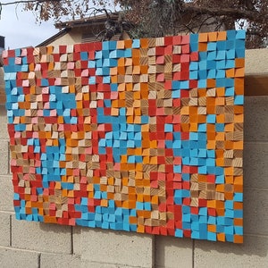 Wood wall art, wood wall decor, wood wall sculpture, wood wall art large, wood wall panel art, 3D wood wall art, SHIPPING Included!