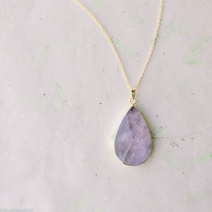 Amethyst Halskette für Frauen / Amethyst Geschenk für sie / Amethyst Jahrestag Jahr / Amethyst Kristall Halskette / Februar Geburtsstein Halskette