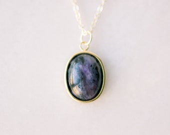 Charoite Necklace / Purple Stone Necklace /charoite crystal necklace /Purple gemstone necklace /Purple Charoite Stone Necklace /gift for her