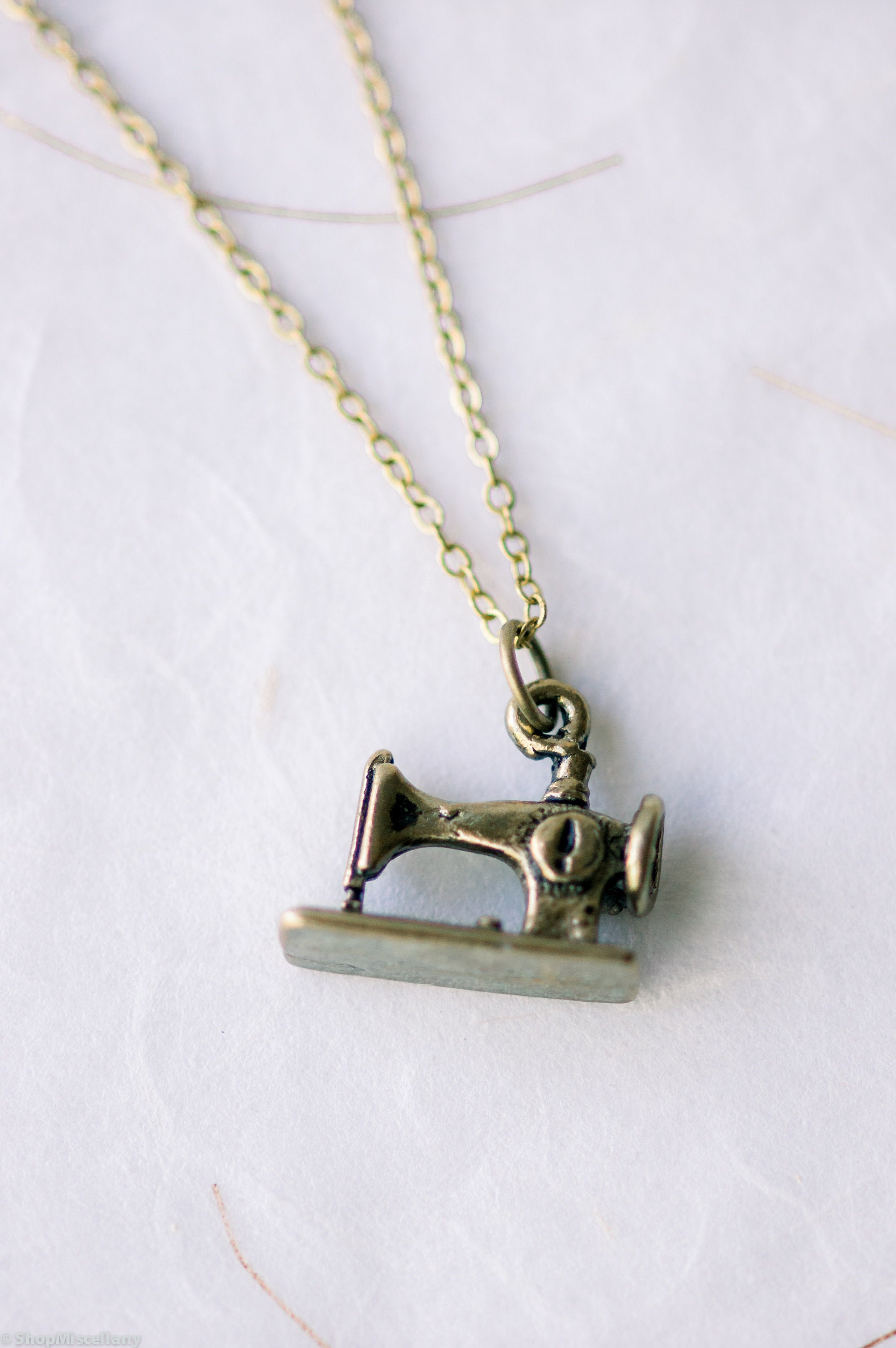 Sewing Machine Jewelry / sewing machine necklace / gift ideas Etsy