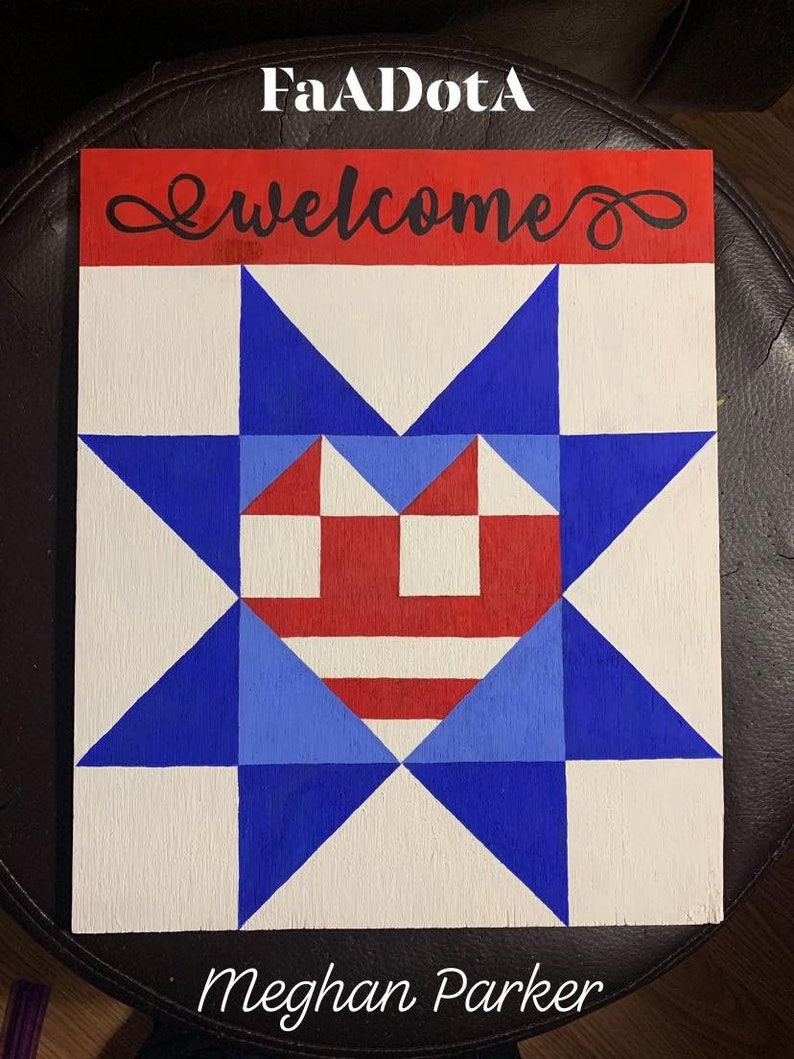 Door Hanger Free Shipping Patriotic Barn Quilt Door Hanger Patriotic Door Hanger Americana Flag Barn Quilt Door Hanger Flag Barn Quilt