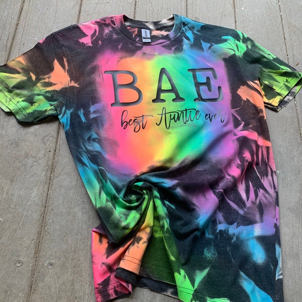 reverse tie dye shirts