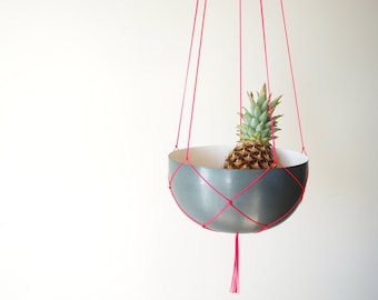 Simple MODERN PLANT HANGER ||  52 inches Long || Thin Macrame Hanger for Large Pot