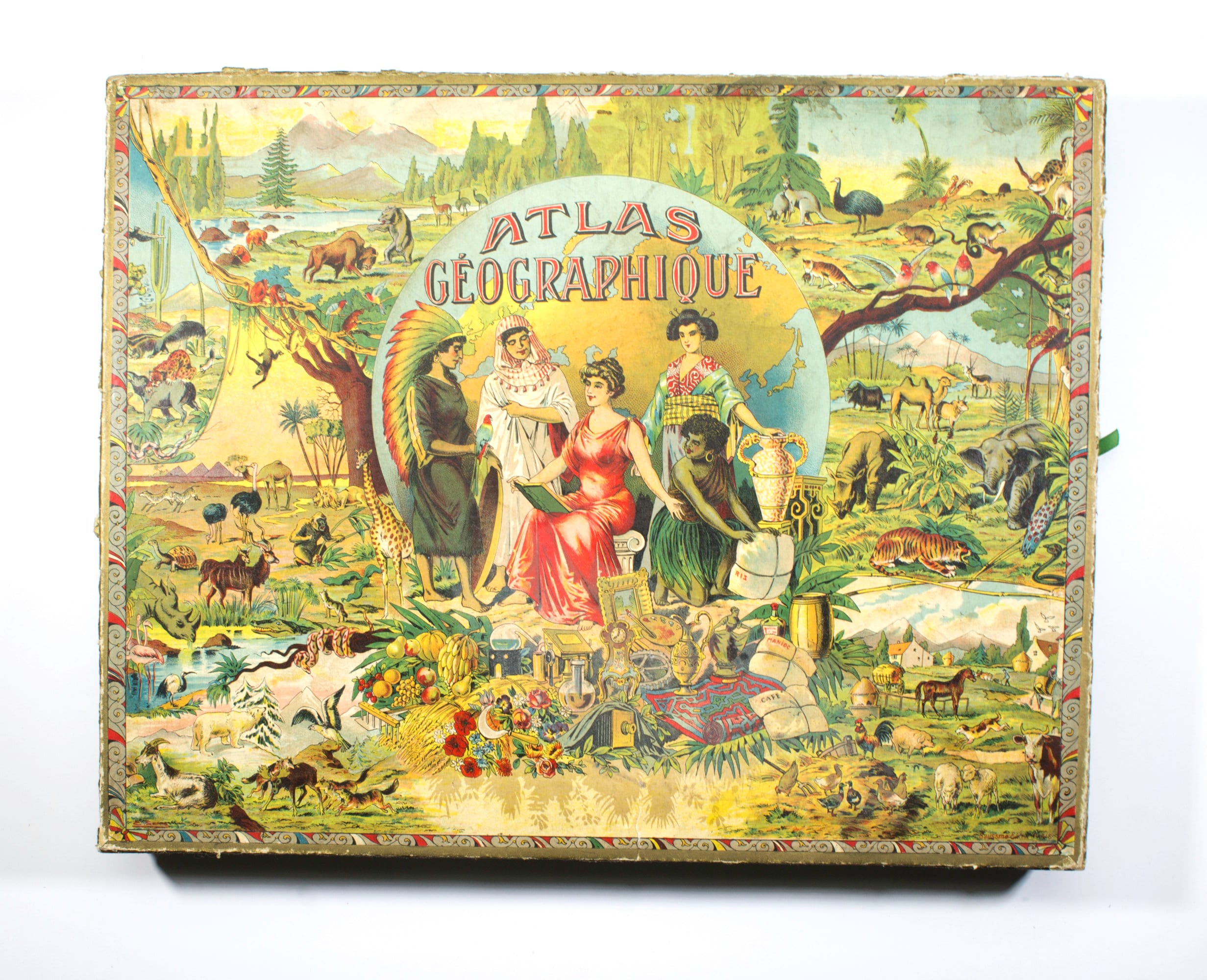 Jeu Ancien SAUSSINE - JEU DES TOURISTES - Cartonnage état Moyen